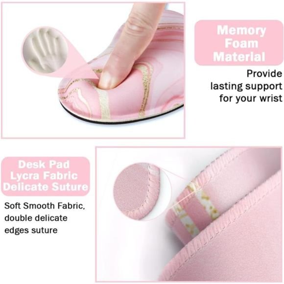 Keyboard Mouse Pad Set, Extended Mouse Pad+Keyboard Wrist Rest Support - Picture 3 of 6